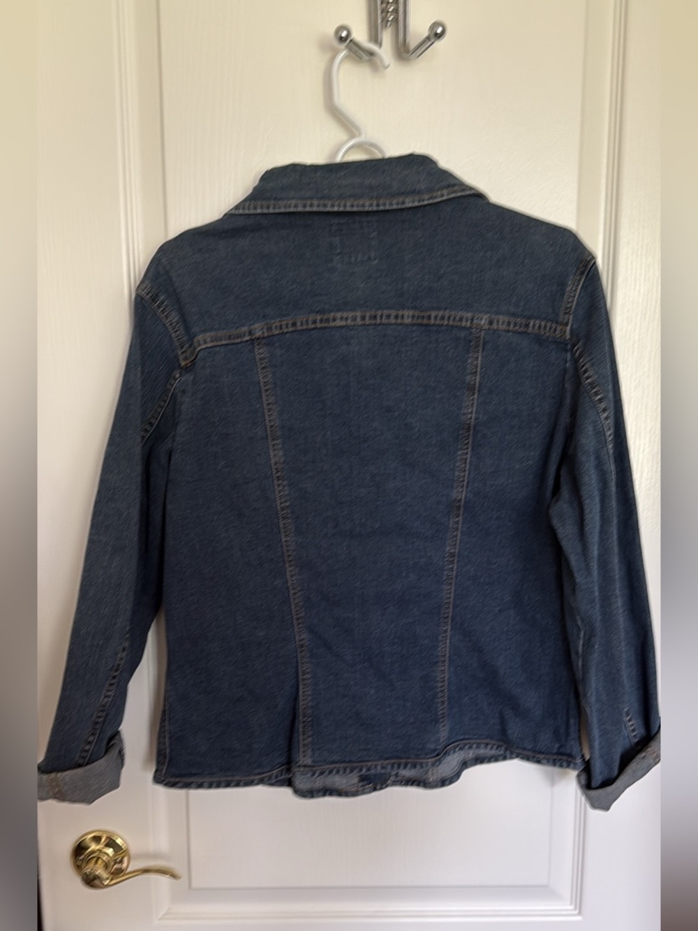 Faconnable Dark Blue Denim Jean Jacket - Picture 3 of 3